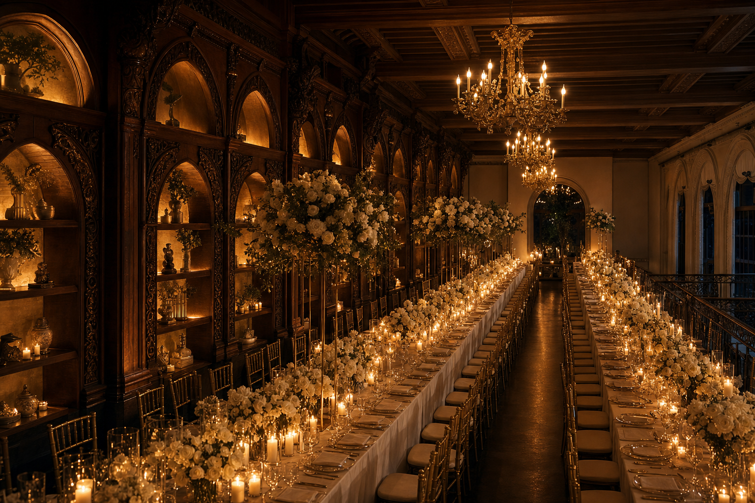 Placeholder: mezzanine dressed for dinner